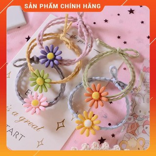 Combo 2 Dây buộc tóc, dây chun cột tóc hoa cúc xinh xắn [Anh That]