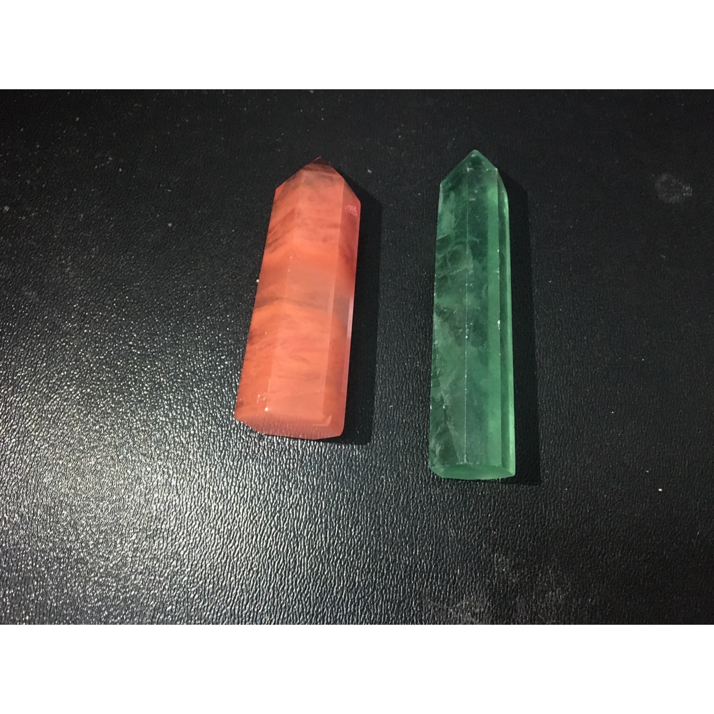 01 pcs Trụ đá nhỏ tự nhiên thanh tẩy không lỗ No Brand ;Healing Stone;Energy Stone;Hexagonal Prisms Tower