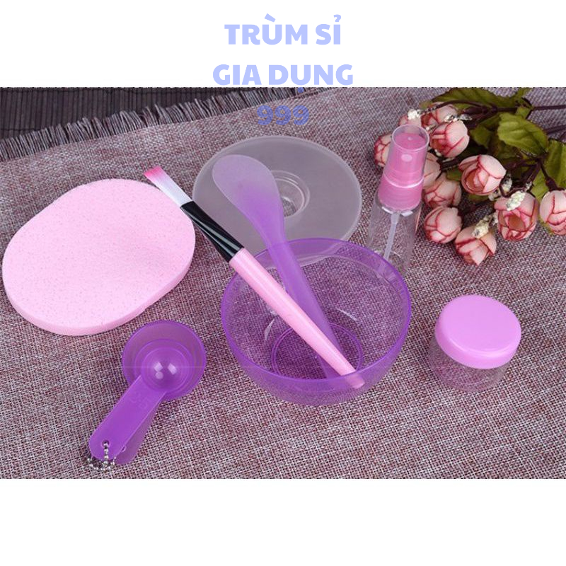 COMBO 9 DỤNG CỤ TRỘN MẶT NẠ BẰNG NHỰA