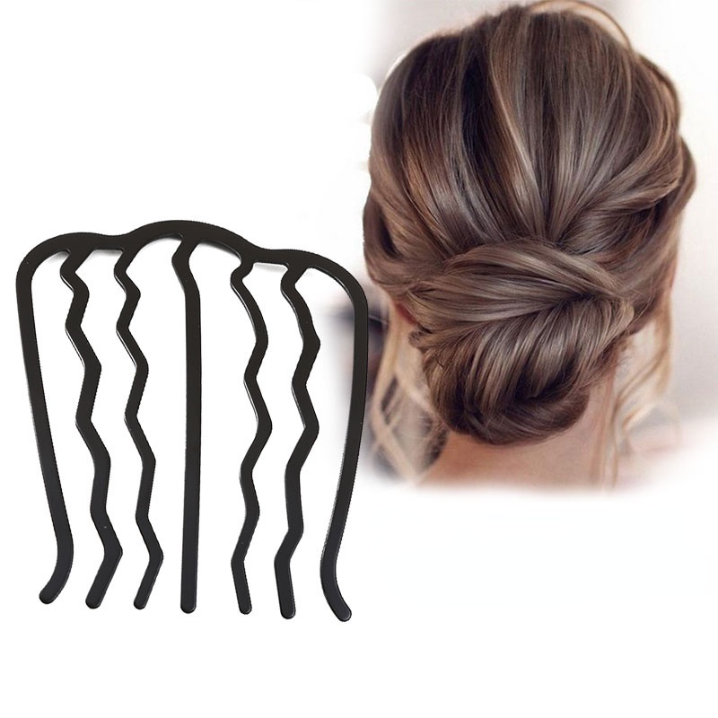 Lược Cài Tóc Chữ U Thiết Kế Đơn Giản Phong Cách Hàn Quốc Cho Nữ
