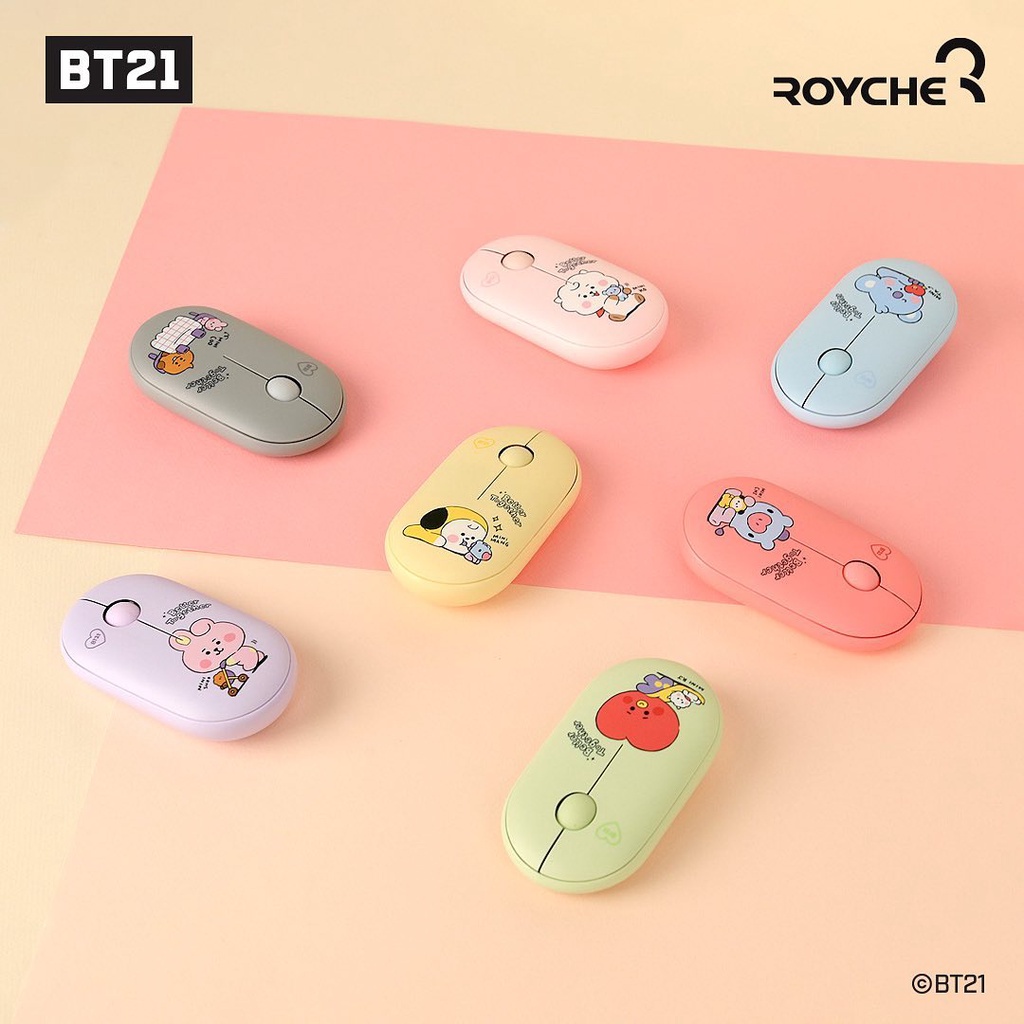 CHUỘT KHÔNG DÂY BT21 BABY VER 3 2021 CHỐNG ỒN KẾT NỐI BLUETOOTH VÀ USB Beens Company