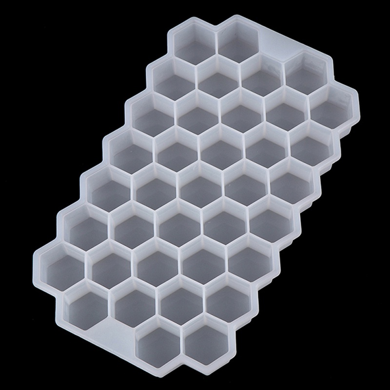 [ep*vn]37 Cubes Home Honeycomb Shape Silicone Ice Cube Tray Mold Storage Container