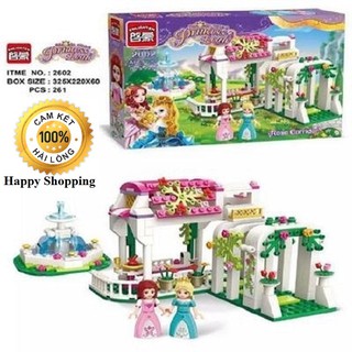 Bộ Lego Đồ Chơi Lắp Ghép Mô Hình Khu Vườn Hoa Hồng Ước Nguyện 2602