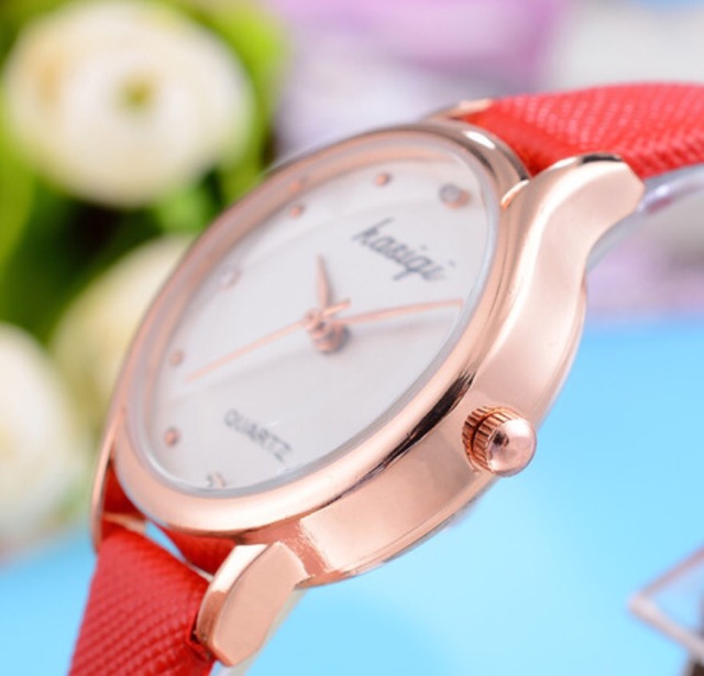 [GIÁ SỈ] ĐỒNG HỒ NỮ DÂY DA KASIQI MẶT TRÒN KIM CƯƠNG CỰC ĐẸP | BigBuy360 - bigbuy360.vn