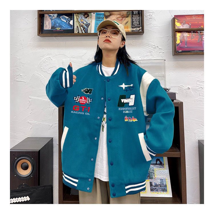 Áo Khoác Nữ Chất Nỉ Mềm Mịn Kiểu Dáng Bomber Form Rộng In Hình Sịn Sò Mặc Thoải Mái NEW UNISEX