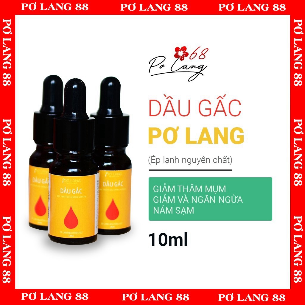 [Mã BMBAU50 giảm 50K đơn 150K] Tinh Dầu Gấc Pơ Lang Giảm Thâm Mụn Và Ngăn Ngừa Nám Sạm- 10,30 ml | BigBuy360 - bigbuy360.vn