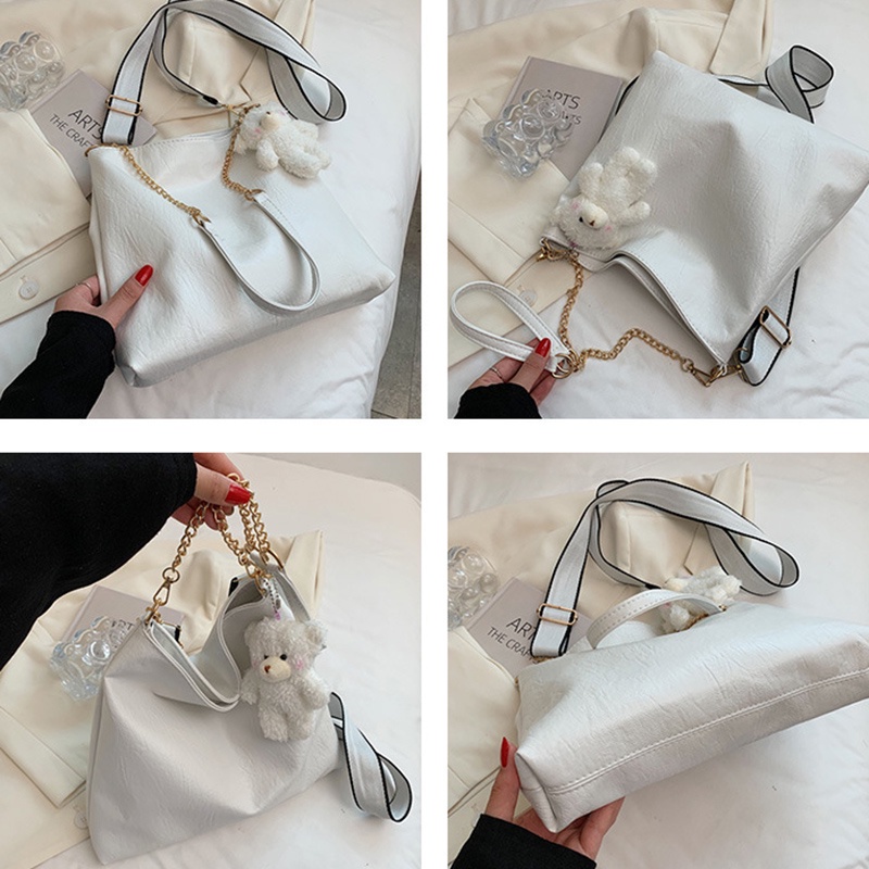 Túi Đeo Vai Màu Đơn Giản Dễ Thương Cổ Điển Thời Trang Hàn Quốc