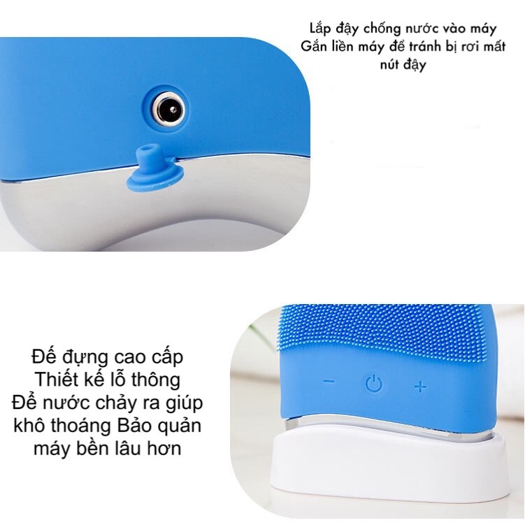 Máy Rửa Mặt Cao Cấp MaMaMia Virgo Gen 1 Công Nghệ Rung Sóng Âm Sonic Kết Hợp Massage