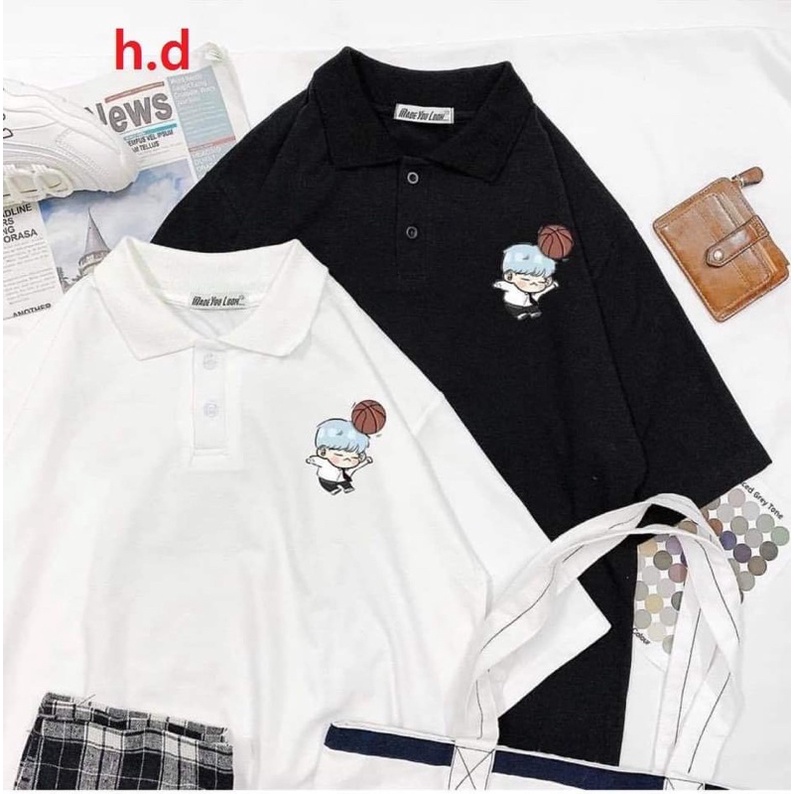 Sét áo polo người đội bóng+quần kẻ đen HĐ11