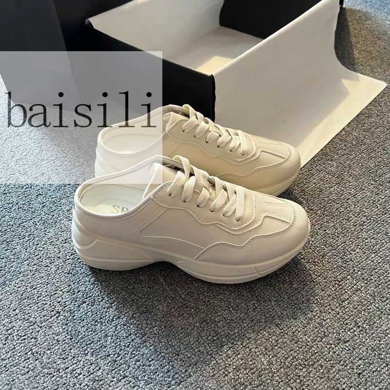 SỤC BATA BAISILI - GIÀY THỂ THAO THỜI TRANG NỮ BÍT MŨI ĐẠP GÓT NỮ TÍNH ĐẾ ĐỘN BB200804