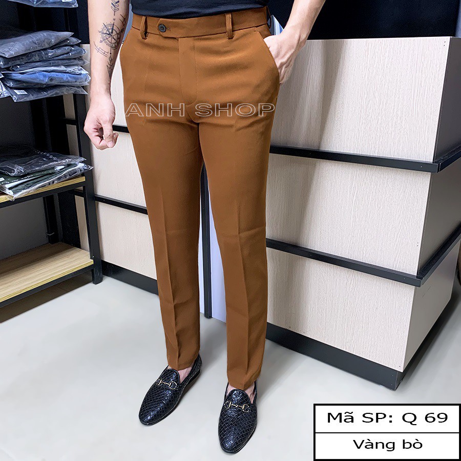 Quần tây âu nam cao cấp kiểu dáng Hàn Quốc , CO GIÃN 4 CHIỀU dáng ôm body chống nhăn ,chống xù tuyệt đối | BigBuy360 - bigbuy360.vn