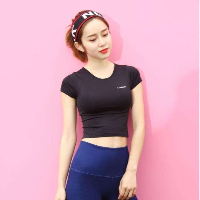 Áo Thun Phông Thể Thao Ngắn Thể Thao nữ California (Đồ tập gym,yoga) Croptop 😘 ‣