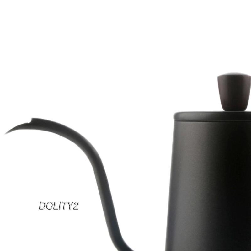 Ấm Đun Nước Inox 304 Cổ Ngỗng Hẹp Dài Màu Đen 304