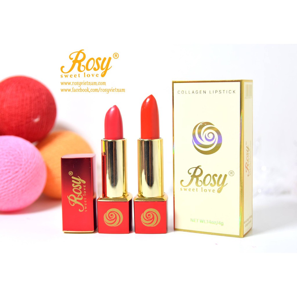 Son Tươi Collagen RoSy - Không Chì, Không Thủy Ngân, Siêu dưỡng môi, Lâu Trôi | BigBuy360 - bigbuy360.vn