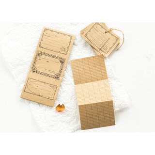 Giấy nhớ giấy ghi chú Yanji cổ điển Âu cổ  - Tập 3x3 kiểu giấy note, giấy nền, nhãn vở retro vintage