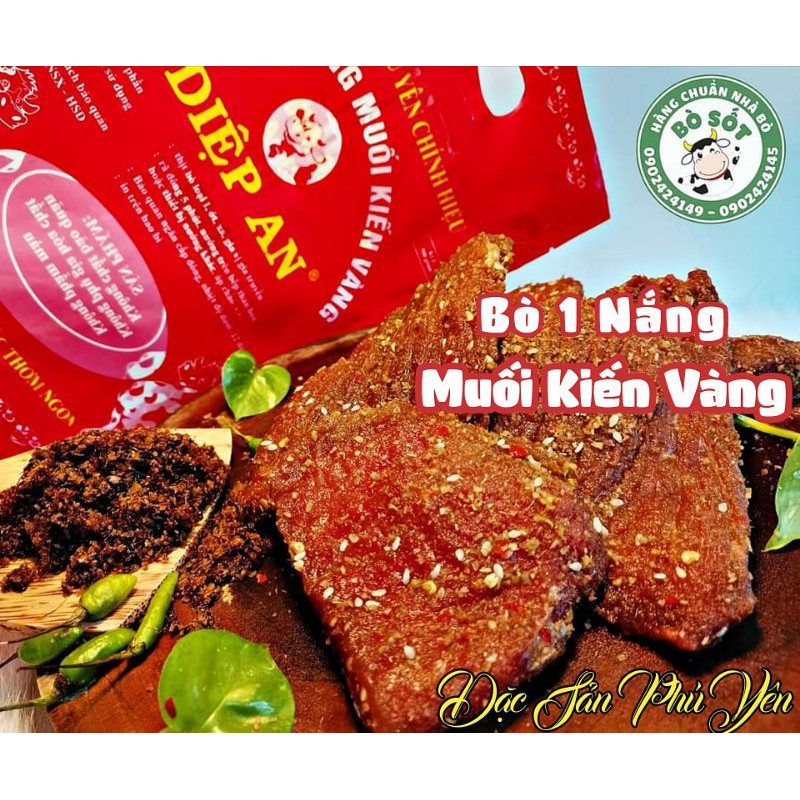 Bò 1 nắng muối kiến 🚀FREESHIP🚀 Loại Ngon Nguyên Chất 500gram Đặc Sản PHÚ YÊN, Bò Tươi Nguyên Chất Nhà Làm, Quà Biếu Tết | BigBuy360 - bigbuy360.vn