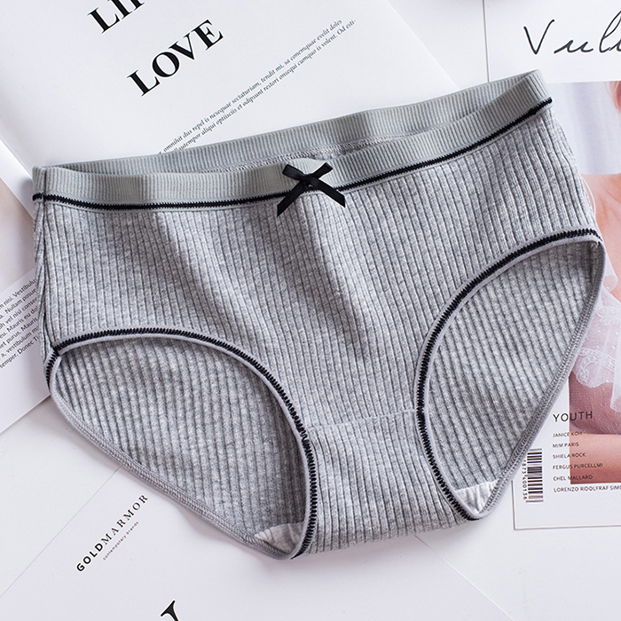 M~2XL Tuote Ready Stock Women's Panties Cotton Bowknot Briefs Low Waist Lingerie Female Underwear | BigBuy360 - bigbuy360.vn