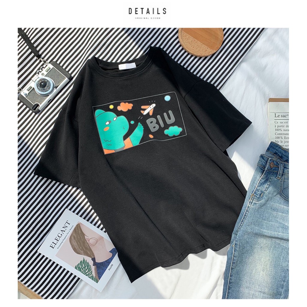 Áo thun tay lỡ form rộng Unisex BIU Molly Fashion dành cho cặp đôi nam nữ | BigBuy360 - bigbuy360.vn