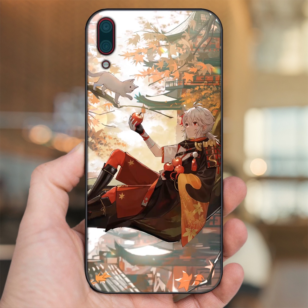 Ốp lưng Huawei Y7 Pro 2019 viền đen in hình Kazuha Genshin Impact