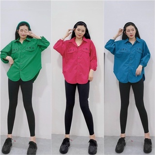 Set sơ mi + quần legging