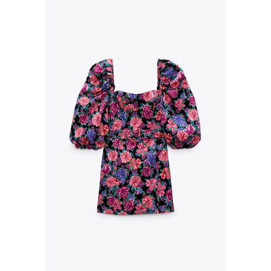 Váy hoa kèm belt ZARA AUTH Size XS