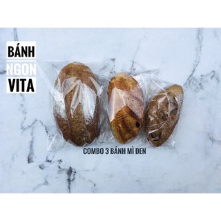 Combo ba bánh mì đen đồng quê ăn kiêng 75k