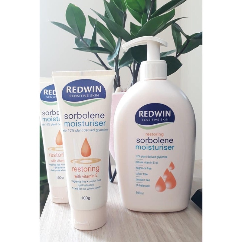 Kem dưỡng ẩm toàn thân  Redwin Sorbolene Moisturiser Restoring With Vitamin E Úc