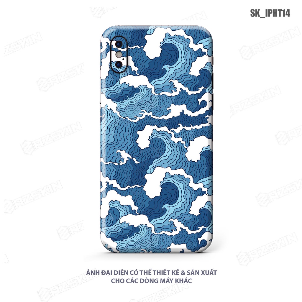 Miếng Dán Skin Hình Họa Tiết Full Lưng Viền Cho IPhone 7 - 14 Pro Max |SK_IPHT14| Chất Liệu Chính Hãng, Bền màu, Dễ Dán