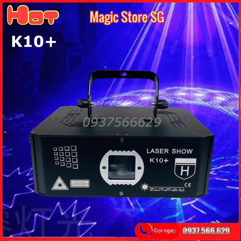 Đèn Laser Chiếu Hình 7D Ảo Diệu K10+ Dùng Cho Phòng Karaoke, Phòng Bay. Magic Store SG