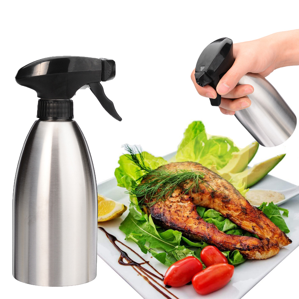 Bình Xịt Dầu Nấu Ăn Bằng Thép Không Gỉ Dung Tích 500ml