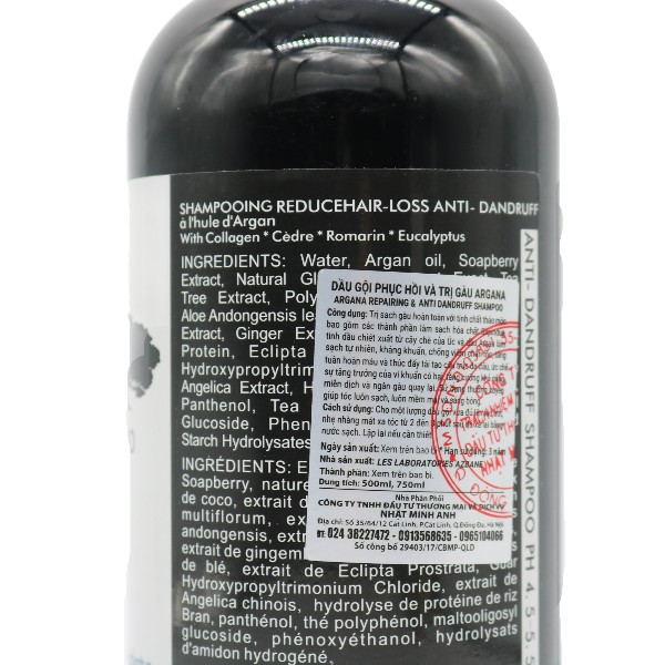 Lẻ Dầu Gội Hoặc Xả Phục Hồi Trị Gàu Argana 500-750ML