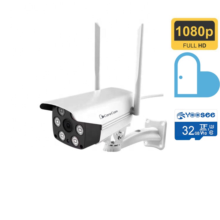 Camera ip Yoosee Ngoài trời ban đêm có màu - Kèm thẻ nhớ 32G