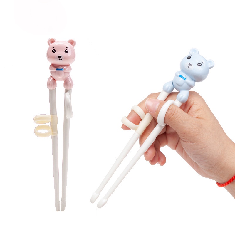 Đũa Tập Ăn Họa Tiết Hoạt Hình Dễ Thương Có Thể Tái Sử Dụng Cho Bé