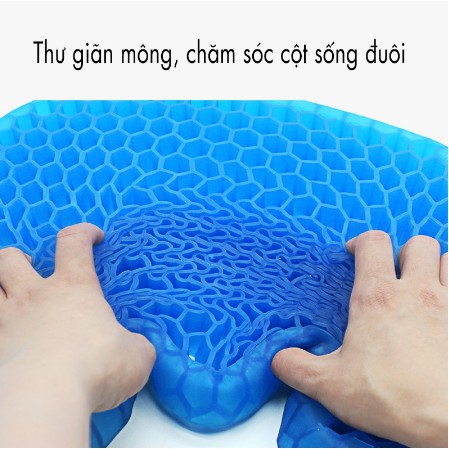 Đệm Lót Ghế, Đệm Gel Thoáng Khí, Nệm Ngồi Ô Tô Dạng Gel Chống TRượt