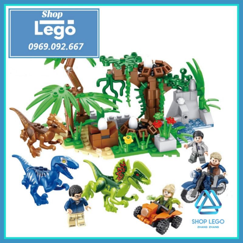 Xếp hình Công viên khủng long Jurassic World mới nhất 2020 Lego Minifigures MG2019