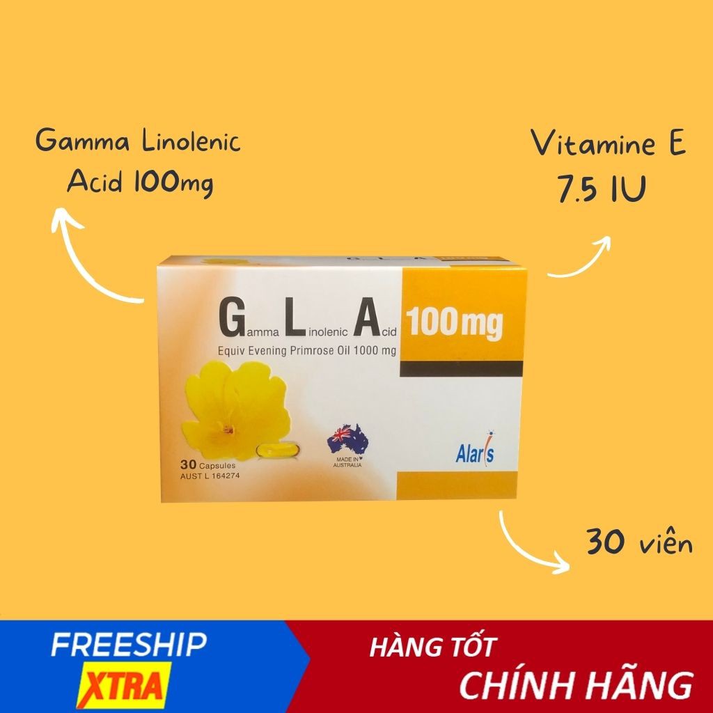 [CHÍNH HÃNG] Tinh dầu hoa anh thảo GLA 100mg - Khắc phục tình trạng mất cân bằng nội tiết tố nữ, hàng chính hãng của Úc