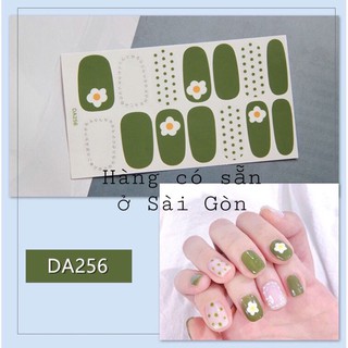Bộ dán móng tay thời trang nail sticker, combo [1nail sticker va 1 gương mini hàn quốc] dcpxtrangphamsg