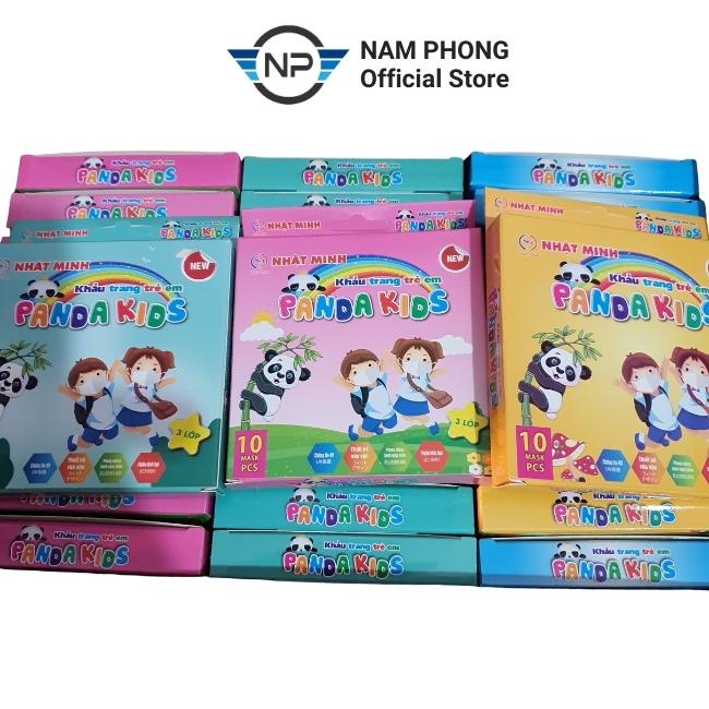 Khẩu trang trẻ em 3 lớp PANDA KIDS MASK kháng khuẩn và chống bụi mịn, an toàn cho bé, namphong_store