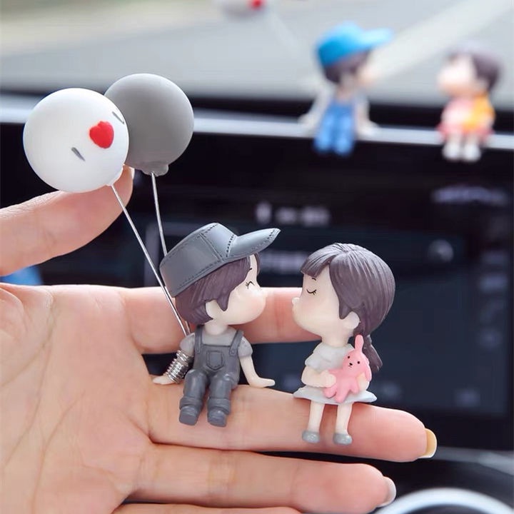 [Giá Chính Hãng] Đồ Trang Trí Nội Thất Xe Hơi Hình Cặp Đôi Phong Cách Nữ Thần Sáng Tạo Trang Trí Nội Thất Ô Tô Daquan