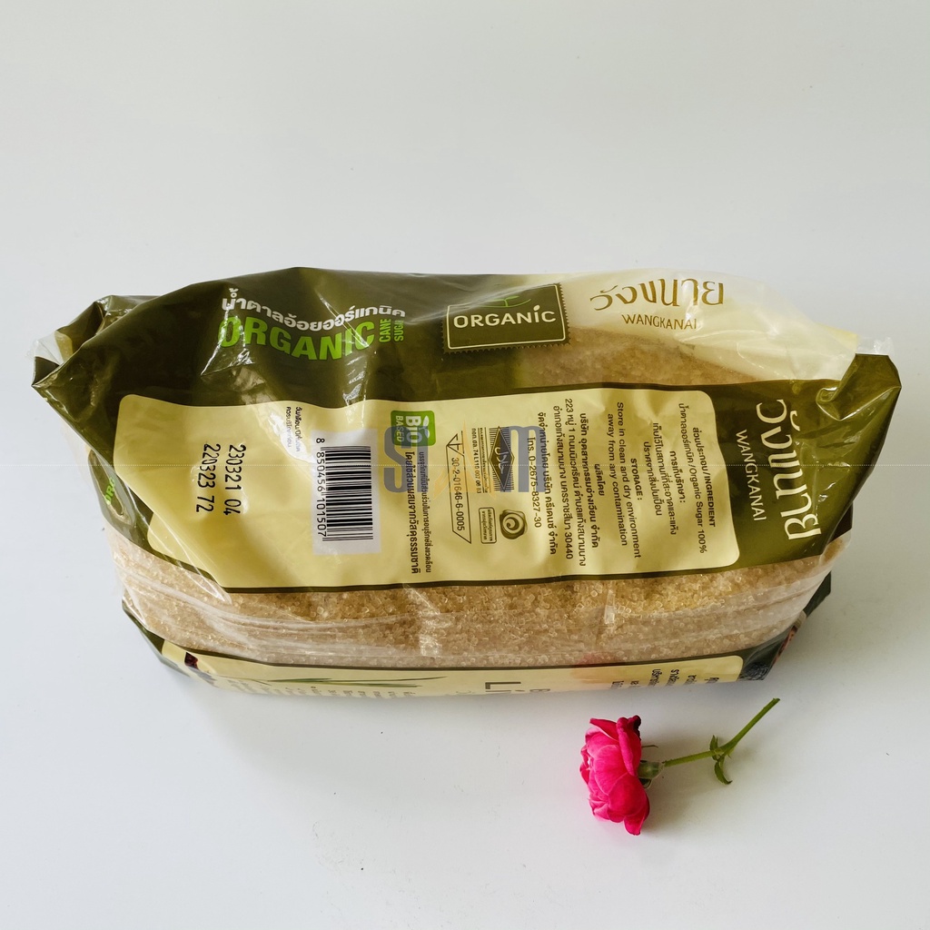 10 Kg Đường Mía Hữu Cơ Wangkanai Thái Lan Tiêu chuẩn EU, USDA, JAS
