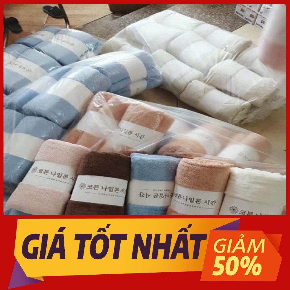 [Sale toàn shop] Khăn tắm bông cao cấp xuất Hàn