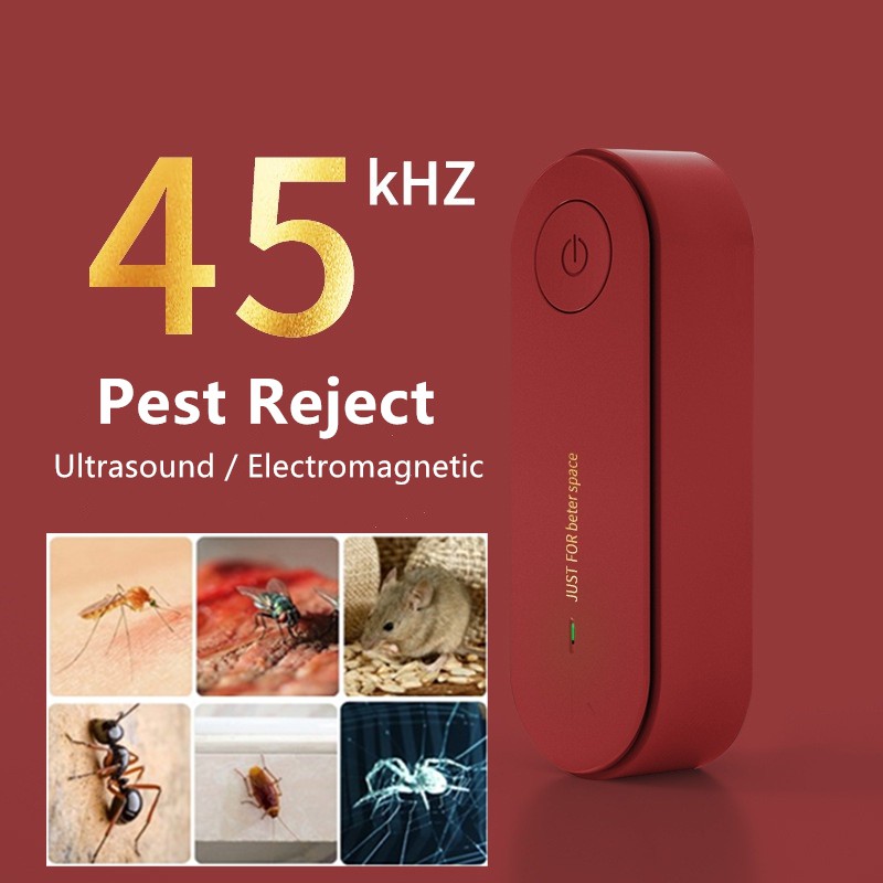 V5.0 ultrasonic electronic mosquito repellent, repel insects/mites/mosquitoes/ticks
