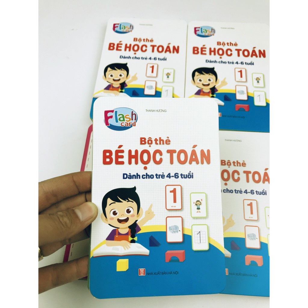 Sách - Bé Học Toán - Hành Trang Cho Bé Tự Tin Vò Lớp 1 - Tặng Kèm Bộ Thẻ FlashCard Bé Học Toán