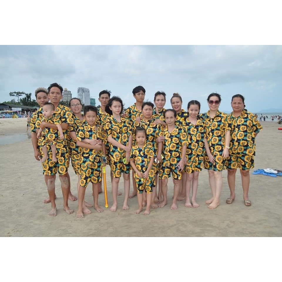 Set Đồ Bộ Nam Nữ Đi Biển Hawaii Kate Thái Cao Cấp