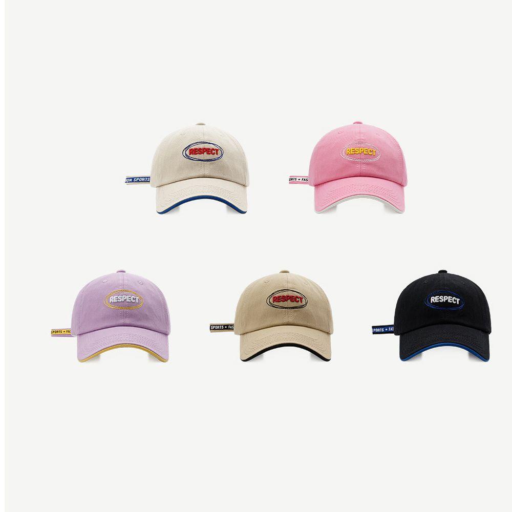 Mũ Lưỡi Trai Màu Sắc Đơn Giản Thêu Chữ WMES15H Phong Cách Nhật Bản Thời Trang Cho Nữ