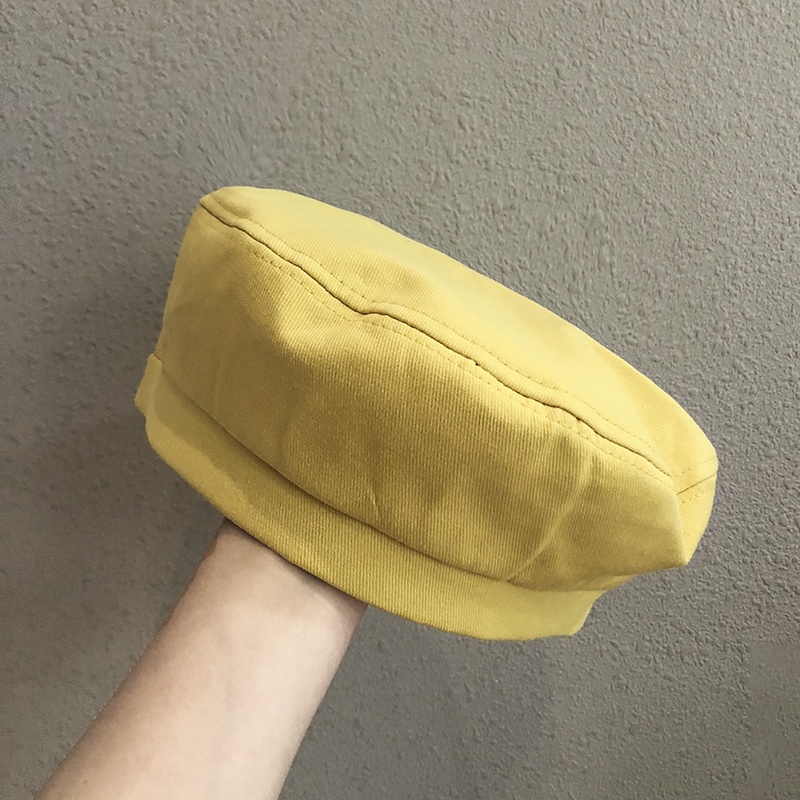 Mũ nồi mỏng màu đen phong cách Hàn Quốc thời trang xuân thu cho nữ