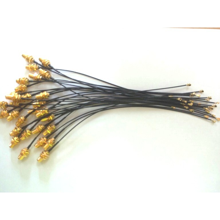 Dây cáp RF chuyển đổi SMA cái sang IPEX V2.0, cable 1.13 màu đen 10-15-20-30CM