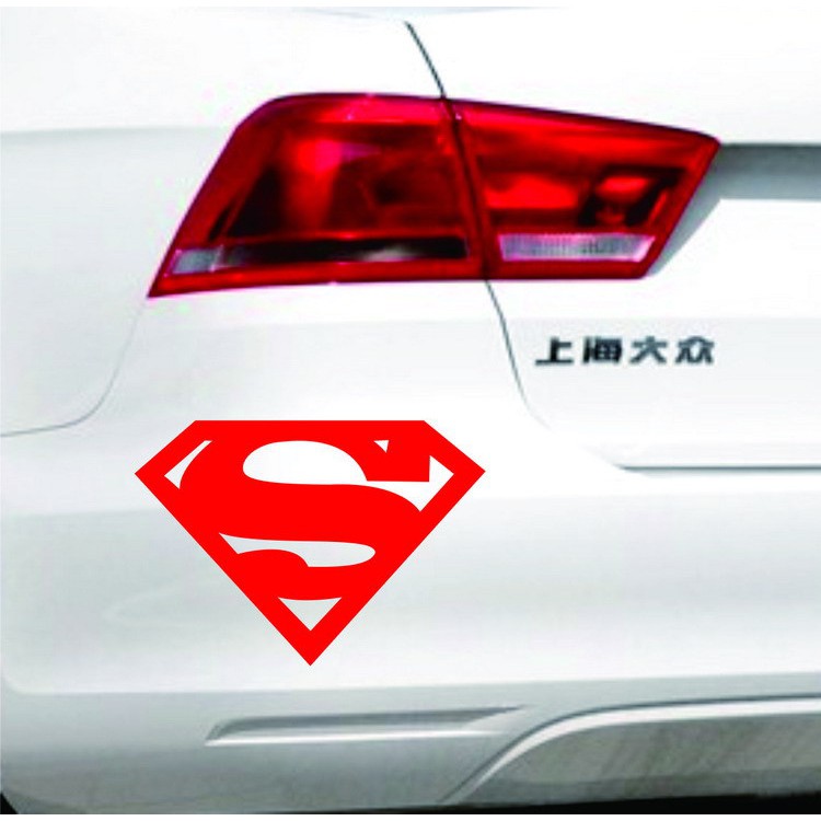 Sticker Dán Xe Hơi Chống Thấm Nước Logo Superman