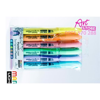 BÚT DẠ QUANG MARVY 8000 (MÀU PASTEL)