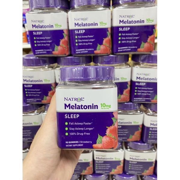 Kẹo ngủ ngon Natrol Melatonin 10mg Sleep Gummies